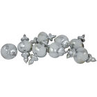 Northlight 8ct Silver Shatterproof Finial Christmas Ornaments, 6"