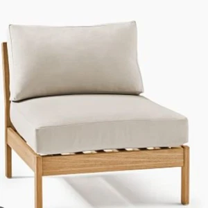 Pottery Barn Ibiza armlos Sektional Stuhl Kissen Set Natur Sumbrella 24 Zoll Neu - Bild 1 von 5