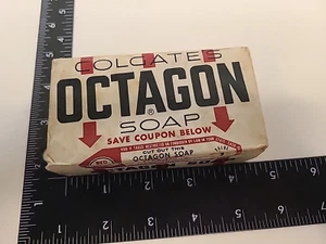 Vintage Colgate's Octagon Laundry Soap Bar Large Size All Purpose - Picture 1 of 6