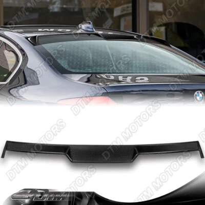 For 17-23 BMW 520i 530i 540i Sedan G30 Carbon Fiber Rear Window Visor Spoiler - Image 1 of 4