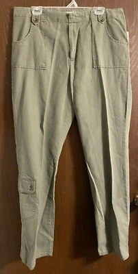 Falls Creek Womens Green Cargo 3-pocket Pants Size 16 -NWT - Изображение 1 из 2