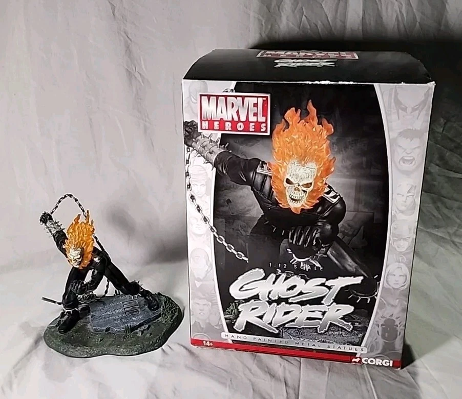 Estatua Ghost Rider de Corgi escala 1:12 edición limitada #1579 de 2500! ¡Con caja! Foto 1 de 4