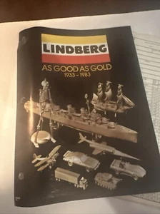 1983s The Lindberg Line Catalog Hobby Model Kits And Price Sheet - Picture 1 of 4