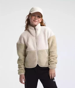 The North Face Girls Jackets Cabin Fleece Full-zip Sweaters Coat SMALL 7 PU1163 - Picture 1 of 8