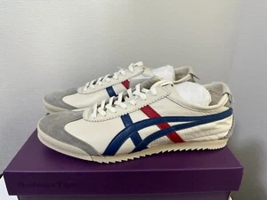 Zapatos Onitsuka Tiger MEXICO 66 DELUXE NIPPON MADE 1181A435 100 blancos de lujo azules - Imagen 1 de 9