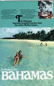 1980 Bahamas Travel Tourism Vacation Beaches Old PRINT AD Wall Decor? (3860) - Picture 1 of 1
