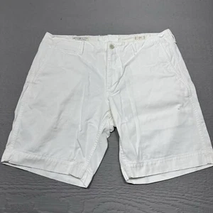 Denim & Supply Ralph Lauren Shorts Mens 36 White Casual Cotton 9 Inseam * - Picture 1 of 18