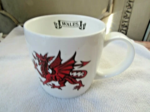 WALES MUG 2005 WINNER Tennis Grand Slam Red Griffon Porcelain England Cover