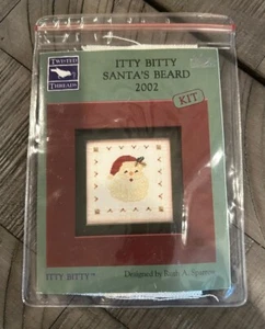 Twisted Threads By Ruth Sparrow Itty Bitty Santa’s Beard Cross Stitch Kit 2002 - Picture 1 of 4