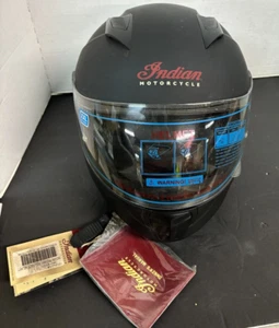 Indian Motorcycle (Flip-Up) Full Face Size XXL Helmet, Matte Black NEW 286745312 - Picture 1 of 4