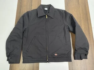 Vintage Dickies Herren S Regular schwarz Eisenhower Jacke Mantel Stepp gefüttert Nylon - Bild 1 von 12