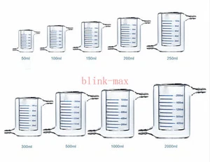 50-2000ml Double Layer Jacketed Beaker G3.3 Glass for Photocatalytic Experiment - Bild 1 von 10