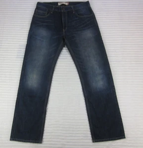 LEVI'S 505 Herren Blue Jeans W33 L32 Straight Fit 100% Baumwolle Denim Distressed - Bild 1 von 7