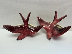 Lane and Company L.A. Calif. 1953 Pink Swallow Wand Pflanzgefäße - 2er Set - RAR - Bild 1 von 9