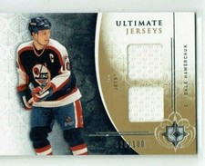 09-10 UD Upper Deck Ultimate  Dale Hawerchuk  /100  Dual Jerseys  HOF