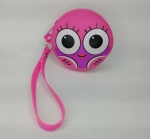 Pink Silicone Monster Character Zipper Coin Purse Wristlet Purse - Picture 1 of 6