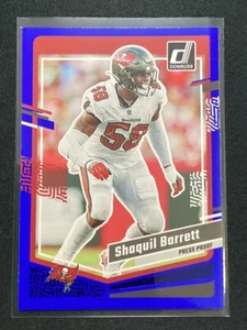 2023 Donruss Press Proof Blue Shaquil Barrett #281 Tampa Bay Buccaneers - Picture 1 of 2