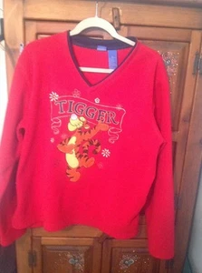 SUDADERA JERSEY DISNEY con Grande "TIGGER" Rojo Polar Talla Grande - Imagen 1 de 1