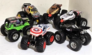 Lote de 6 Mattel Hot Wheels Monster Trucks Grave Digger, Monster Mutt y más - Imagen 1 de 10