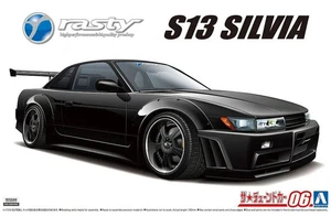 Aoshima 1/24 1991 Nissan S13/PS13 Silvia K Rasty Widebody Japan #06 Model Kit - Bild 1 von 8