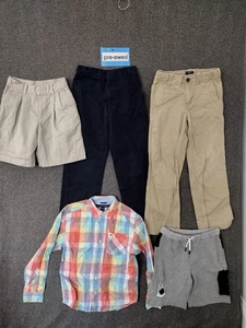 Assorted Brands Boys 5-Pack Pants + Dress Shirts + Shorts Multicolor Size 8-10 - Picture 1 of 11