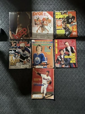 VtG Sports Illustrated & Pro Sports Magazine Lot Wayne Gretzky Nolan Ryan ++ - Image 1 of 4