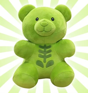 Grünes Skelett Gummibärchen Plüsch Halloween Bär weich 16 Zoll Neu mit Etikett - Bild 1 von 7