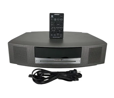 Bose Wave Music System III Alarm/Radio/CD Player With Remote - Silver - WORKS - Image 1 of 4