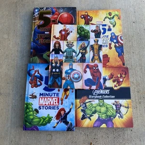 Lot Of 5 Marvel Avengers Children Hardcover Books - Spider-Man Iron Man Captain - Picture 1 of 12