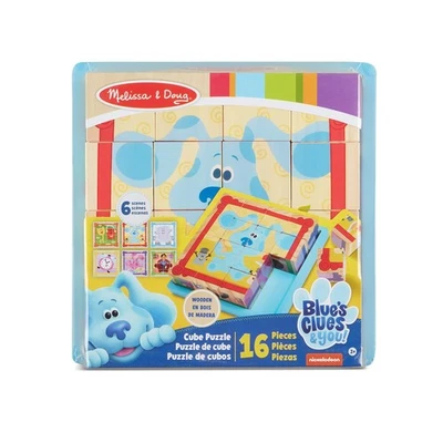 Melissa & Doug Blue's Clues & You! Rompecabezas cubo madera (16 piezas) Foto 1 de 4
