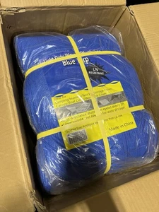 MSC Industrial 40’x60’ blau gewebte Polyethylen leichte UV-beständige Plane - Bild 1 von 4