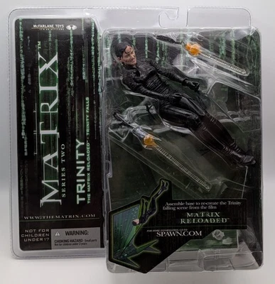 Figura de acción McFarlane 2003 Trinity Falling Scene The Matrix Series 2 Foto 1 de 4