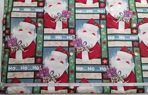 Vntg Sewing Cotton Fabric Brother Sister Studios Christmas Design 1-1/2 yds #154 - Picture 1 of 5