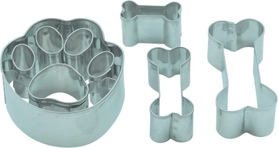 Ausstecher Set Hundekekse Knochen und Pfote Prägeform für Deko - Bild 1 von 4