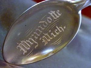 Wyandotte Michigan 6" Sterling Souvenir Spoon .96oz - Picture 1 of 6