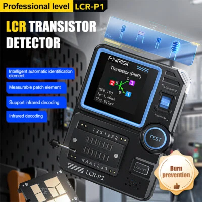 FNIRSI LCR-P1 Transistor Tester Diode Triode Capacitance Meter ESR NPN MOSFET