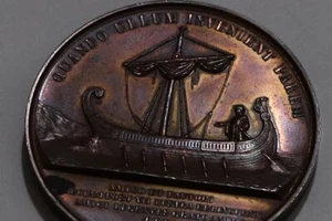 🧭 🇸🇪 SCHWEDEN Heinrich Scheel-Plessen 1872 Medaille 53mm von Lea Ahlborn B79 #40 CG - Bild 1 von 11