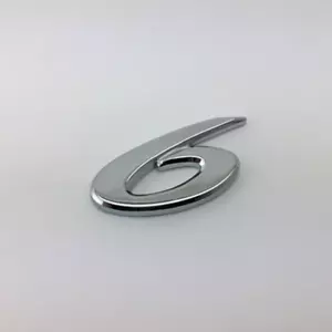 Chrome ABS Car Rear Trunk Emblem 3 Number Badge for Mazdaspeed 6 MS6 Mazda 6 - Foto 1 di 1