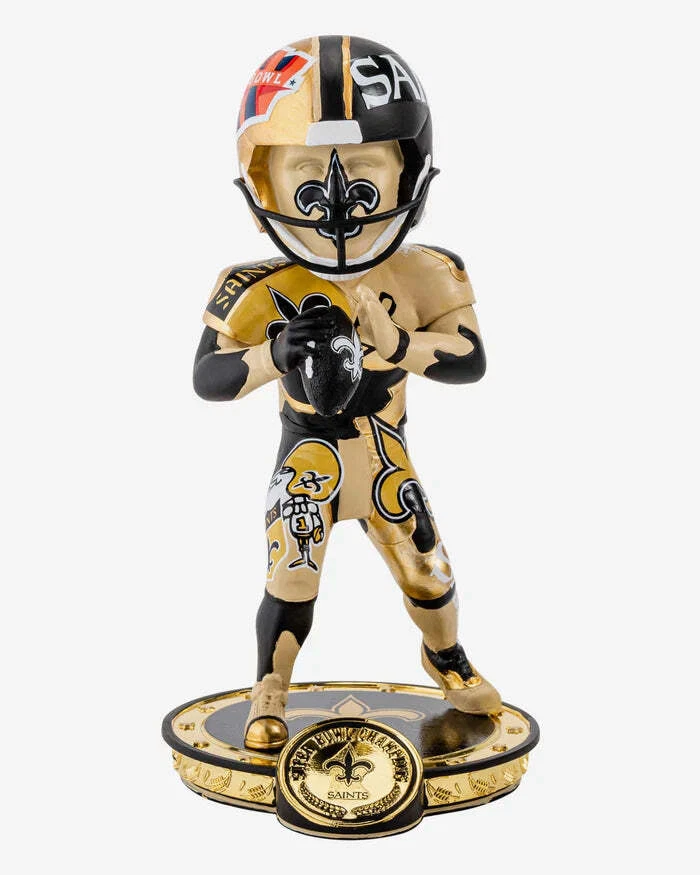 New Orleans Saints Commemorative Super Bowl Bobblehead NFL Football - Image 1 of 1