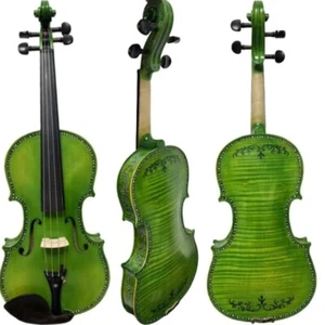 Strad style CANZONE Marca professione maestro intarsio/disegno arte violino 4/4 #15877 - Foto 1 di 9