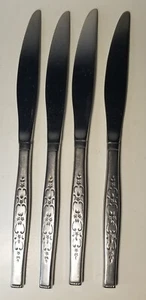 4 Oneida Willam A Rogers Stainless Steel SPANADA Flatware 9 1/4" Dinner Knives - Picture 1 of 8
