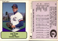 Dave Eiland 1990 ProCards AAA #320 Card *AutographDen*