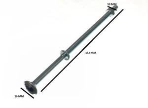 120 Von Coach Schlitten Quadratischer Becher Bolzen 6MM By 150MM Voll Gewinde + - Picture 1 of 1