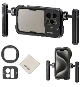 NEEWER 15 Pro Cage Video Rig with Dual Handles, Quick Release 67mm Filter... - Picture 1 of 12