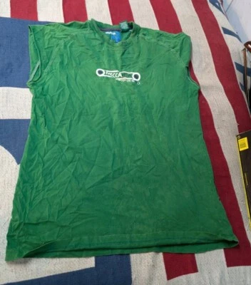CAMISETA DE COLECCIÓN MECA EE. UU. Manga Menos Doble Cara Años 90 Y2K XL Verde Cyber Skater Foto 1 de 4