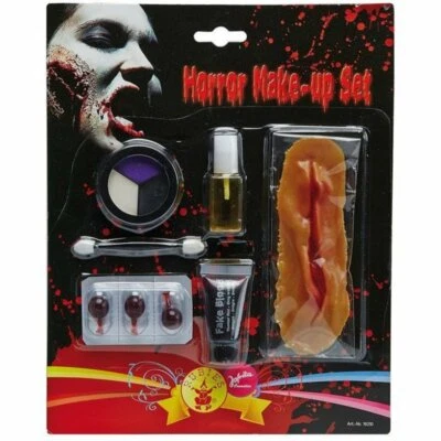 JOFRIKA COSMETICS Jofrika Horror Schmink Make up Set Blut Narben Halloween 8teilig MakeUP Blut Set
