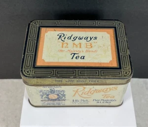 Vintage Ridgways Her Majesty's Blend Tea Metal Tin - Picture 1 of 8