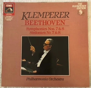 KLEMPERER : BEETHOVEN SYMPHONIES 7 & 8 - 1985 LP 29-0328-4 - Fast Shipping - Imagen 1 de 3