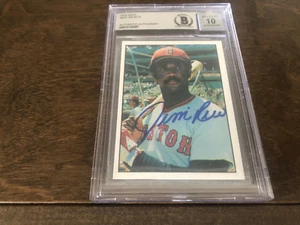1976 SSPC JIM RICE AUTOGRAPHED CARD RED SOX BECKETT AUTHENTIC - Picture 1 of 1