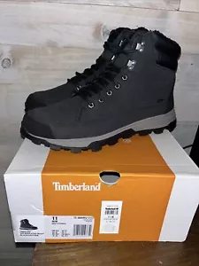 TIMBERLAND TREELINE WP INSULATED BOOT BLACK LEATHER A44YJ MENS SIZE 11 - New - Picture 1 of 8